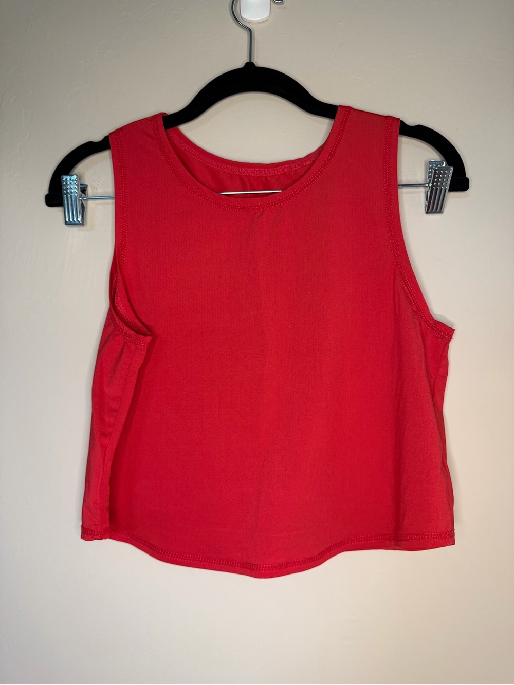 Athletic Sleeveless Red Tank Top - Women